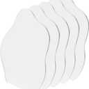 HOODANCOS 5pcs Irregular Mirror Set Acrylic DIY Craft Mirror Wall Hanging for Home Decor