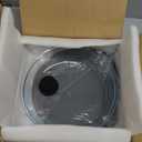 2 in 1, Glass Microwave Splatter Cover for Food & Microwave Place Mat, Plate Splatter Guard Lid with Easy Grip Silicone Handle Knob, Borosilicate Glass with Vent Hole, Food Grade, No Plastic, 10in