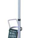 ResOne Lightweight Single Oxygen Tank Cart, Portable Oxygen Cart with Wheels, Adjustable Telescoping Handle, Powder Coated Steel Frame, Holds 1 Size D or E Cylinder