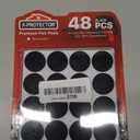 Felt Furniture Pads X-Protector - 48 PCS 1" - Premium Felt Pads Floor Protectors - Furniture Feet Wood Floors Protectors - Prevent Scratches, Annoying Noise & Protect Your Hard Surfaces! (Black)