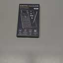 Scientific Calculators for School with Notepad, ROATEE Middle and High School Supplies for Student, 82 MS Foldable 2-Line Display Science Calculator with Writing Tablet, Solar and Battery Power Black