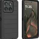 for Motorola Edge 2025 Case, Defender Case Heavy Duty Shockproof Dustproof 3 in 1 Rugged Protective Phone Cover for Motorola Moto Edge 2025 (Black)