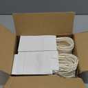 BagDream 100 Pack 3.5x2.4x6.7 Inches Mini Gift Party Favor Bags Small Kraft White Gift Bags with Handles Bulk Recyclable Paper Sacks