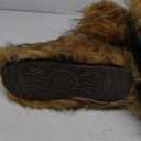 Valpeak Snow Boots for Women 2024 Furry Boots Winter Knee High Flat Heel Fluffy Faux Fur Boots (12 Wide, Natural)