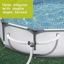 Filter Pump Hose Connector, Kardeep T Joint Pool Hose Connector 1.5 to 1.5, Hose Connector Coupling for Pool Hose Adapter and Filter Pumps - 3 Interfaces