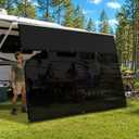 RV Awning Shade Screen with Zipper, 9' x 19'3" for 20' RV Awning