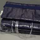 6 Pack Extra Heavy Duty Large Moving Bags with Strong Zipper & Comfortable Handles, Sturdy & Durable Clothes Storage Bags Totes Bins, Blue Packing Moving Boxes for College Supplies, Dark Blue