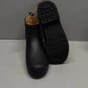 Chooka Women's Waterproof Chelsea Bootie Plush Lined, Slip-On Rain Ankle Boots (10, Black)