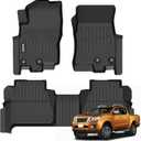 Binmotor-All Weather Floor Mats for Nissan Frontier Crew Cab 2026 2025 2024 2023 2022(Not for 2nd with Under Seat Speaker), Frontier Car Floor Mats for Nissan Frontier PRO-4X,PRO-X,S,SV,SL