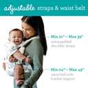 Infantino Flip 4-in-1 Convertible Baby Carrier, Adjustable, Ergonomic Babywearing, Registry Essential, Baby Carrier for Newborn to Toddler, Rainbow