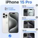 Magnetic for iPhone 15 Pro Case,[Compatible with MagSafe][Military-Grade Drop Protection][Anti-Yellowing]Shockproof Protective Translucent Matte Cover for iPhone 15 Pro Phone Case,Light Purple