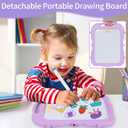Easel for Kids Age 2-4 Toddlers Art Chalkboard and White Board Double Side with Chair Height Adjustable Drawing Writing Learning Toy for Age 2 3 4 5 Year Boys Girl Educational Birthday Gifts