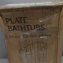 Portable Bathtub for Adult 59" Large Collapsible Cold Plunge Bathtub Foldable No Installation Ice Bath Tub for Shower Stall, Bathroom Hot SPA Soaking Standing Tub (OD 59''Lx42.5''Wx19.7''H,ID 59''Lx24.4''Wx19.7''H, Blue With Storage Rack)