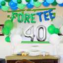 JeVenis Golf 40th Birthday Decorations Men 40th Birthday Decorations Foretee-Tee Birthday Banner 40th Golf Theme Birthday Party Decoration