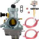 YFS200 Carburetor and Fuel Gas Tank Switch Valve Replacement for Yamaha Blaster 200 YFS200 YFS 200 Carb 1988-2006, Also Fit YFS200SE Special Edition 2006