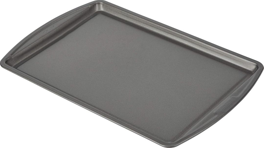 GoodCook Everyday Nonstick Baking Sheet Set, Small (13×9) Pans Carbon Steel Construction Cookie Sheets Bakeware Set, Gray