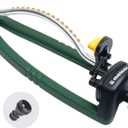 Melnor 65050-AMZ Oscillating Sprinkler with 15 Precision Nozzles and QuickConnect Product Adapter