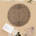 Bozidol Mantilla Veils Catholic Mass: Round Camellia Cross Church Veil, Chapel First Communication Veil for Girls Religious
