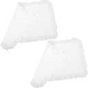 VOSAREA Cotton White Pillowcase Lace Trim Decorative Pillow Covers for Home Soft Gentle Breathable Elegant Design Easy to Use Wash