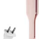 Curling Iron Hair Crimper Waver Beach Waves Curling Wand, Ionic Deep Waver Hair Curler Tool with Ceramic 3 Barrel for Women, Dual Voltage, Anti-Scald, Easy to Use, Pink, 1.25 Inch