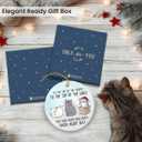 3 x Cat Christmas Ornament 2025  Funny Gifts for Cat Lovers & Friends, Double-Sided Ceramic Ornament for Tree or Car Decoration, Cute Animal Ornament for Women and Owners