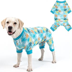 SCENEREAL Dog Sun Shirt UV Protection Cooling Vest, Quick-Dry Breathable Summer Clothes Jumpsuit Lightweight Pet Pajamas Outdoor Dirt-Resistant Shedding Control Onesie, XL