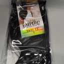 Sensationnel Empire yaki human hair - Tangle Free Weaving for Quick Weave and Sew in Styles for Faux Highlights and Fauxmiddlepart Leave Out - 1 Pack (12 inch, 1 JETBLACK)