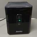 Aeitto Ice Makers Countertop, 9 Ice Cubes Release in 6 Mins, 26Lbs/24H, 2 Sizes of Bullet Ice Machine,Self-Cleaning Portable Ice Maker with Ice Scoop and Basket for Home Kitchen Office RV Bar, Black