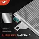 A-Premium Air Conditioning A/C Condenser Compatible with Ram ProMaster 1500 2500 3500 2014-2024, 3.0L 3.6L, Replace# 57008243AA