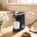 CHULUX Single Serve Coffee Maker for K Capsule, Mini Single One Cup Coffee Machine, Perfect for Small Space, Black