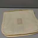 Minkissy 1pc Makeup Bag Multipurpose Travel Cosmetic Organizer Hanging Hook Space-saving Toiletry Pouch for Home Travel Beige