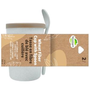 JACENT BIOSMART WHEAT CUP WITH SPOON