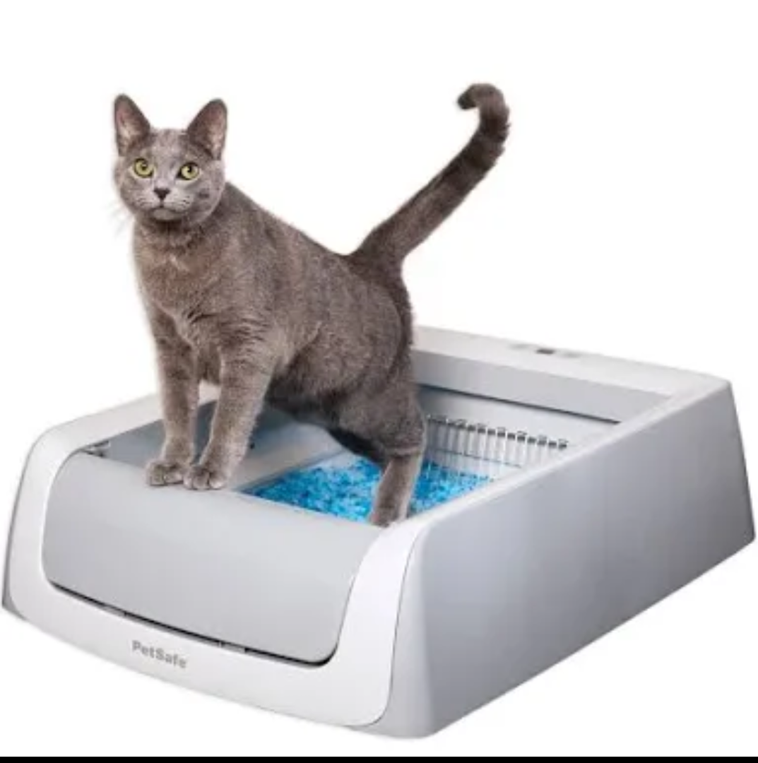 Petsafe ScoopFree Crystal Pro Self-Cleaning Cat Litter Box, Automatic, Unbeatable Odor Control, Gray, Size: One size