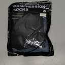 Compression Stockings for Women & Men, 2 Pairs 15-20mmHg Thigh High Compression Socks for Varicose Veins, Swelling, Pregnant, M