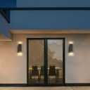 Modern Outdoor Wall Light Fixture - Aluminum Exterior Sconce, Waterproof, Wall Mount for Porch, House Outside