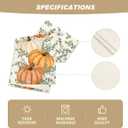 2 x Artoid Mode Orange Pumpkins Eucalyptus Leaves Fall Table Runner, Autumn Thanksgiving Kitchen Dining Table Decoration for Home Party Decor 13x36 Inch