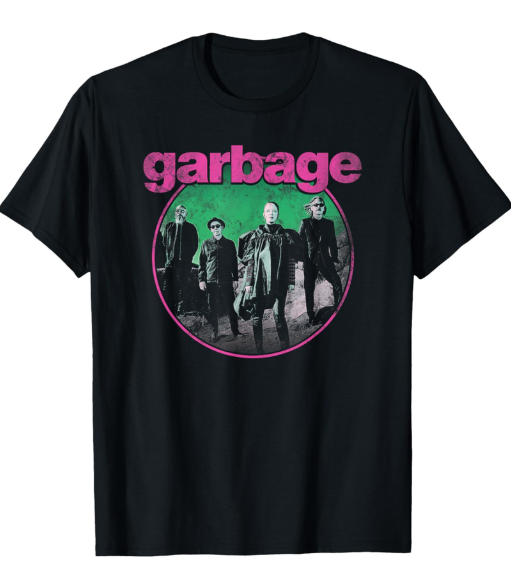 Garbage - Circle Photo T-Shirt, L Garbage - Circle Photo T-Shirt, L