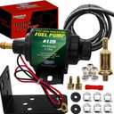 12D Micro Electric Diesel Fuel Pump Universal 5/16 inch Inlet and Outlet 12V 1-2 A, 35 GPH, 4-7 PSI with 5/16 Inch (8mm) ID Fuel Line Hose 6.56FT