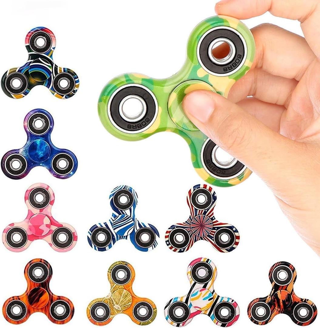 SCIONE 24 Pack Fidget Spinner Toy, Fidget Spinner Fidget Pack-Anxiety Toys Stress Relief Reducer-Party Favors for Kids/Adults Birthday Easter Goodie Bag Stuffer,Classroom Prizes