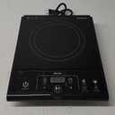 Mueller RapidTherm Portable Induction Cooktop, 1800W Hot Plate Electric Stove Top Burner. 8 Temp Levels, Auto-Off & Pot Detection, LED Display, Child Lock, 4 Programs, Burners for Cooking