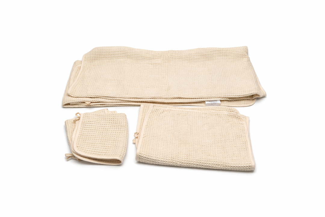 100% Cotton Waffle Weave Kitchen Towels - 6 Pack Soft and Absorben Towels