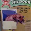 Ideal Pet Products Deluxe Aluminum Pet Door with Telescoping Frame, Extra Large, 10.5" x 15" Flap Size, White