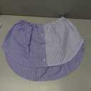 Women's Mini Adjustable Shirt Extender Removable Layering Half Length Underskirt with Buttons