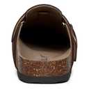 ODOLY Genuine Suede Clogs for Women Men Soft Cork Footbed Leather Mules Comfort Potato Shoes with Arch Support, Coffee, Size: 13.5-14 Women/12-12.5 Men