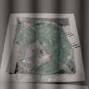 Elevated Slow Feeder Cat Bowl - Ceramic Cat Food Dish with Anti-Slip Stainless Steel Stand - Raised Maze Plate for Slow Eating - Mint Green