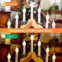 Meonum 12 Pcs Silicone Dipped Candle Light Bulbs, LED Silicone Candle Bulbs, 0.7 Watts Chandelier Light, C7 Lamps, E12 120V White Soft Coating Lighting for Window Candelabra, Chandelier (Gold Glow)