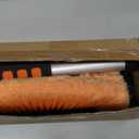 SISUPASSIE 12FT Car Wash Brush with Long Handle, 12-Inch Soft Bristle Car Cleaning Brush for Cleaning RV, Truck, Boat, Solar Panels, Orange