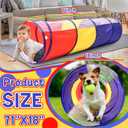 Simgoing 4 Pcs Multicolored Play Tunnel for Kids Crawl and Explore Tent 6ft Pop up Baby Crawl Play Tunnel with See Through Mesh Sides for Toddler Indoor Outdoor Crawling Game