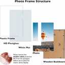 3 x JCJMY 11.7x16.5 A3 Picture Frame White with 8.3x11.7 A4 Mat, Display Photo 8.3x11.7 with Mat or 11.7 x 16.5 Without Mat, Wall Hanging Large Frame with Plexiglass, White
