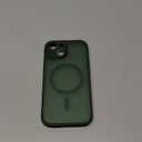 TOCOL Magnetic for iPhone 15 Case, Upgraded Full Camera Protection, Compatible with Magsafe, Drop Protection, Translucent Matte Back Bumper Phone Cover 6.1-Inch (Alpine Green)